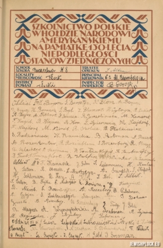A sheet prepared as part of the campaign to collect signatures with wishes in tribute to the American people in memory of the 150th anniversary of the independence of the United States. Source: US Library of Congress https://catalog.loc.gov